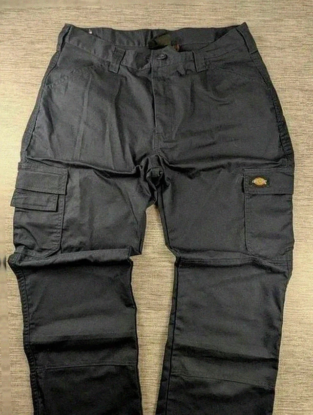 Dickies pantalon cargo noir double knee – taille M multpoche women workwear