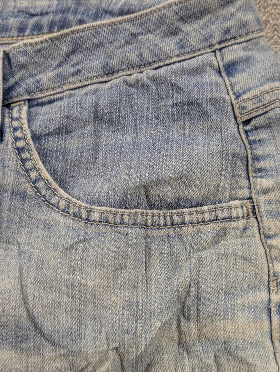 Pantacourt jean Riders by Lee denim clair Y2K baggy capri femme T44 Xxl – Lee – taille XXL / 44 / 16 4
