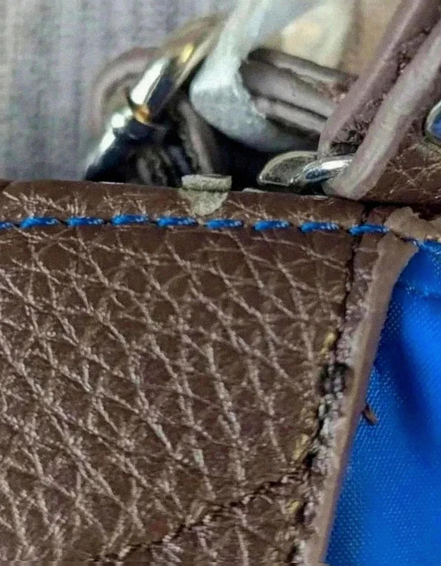 Sac bandoulière Arthur & Aston bleu et marron – avec certificat – Arthur & Aston 4
