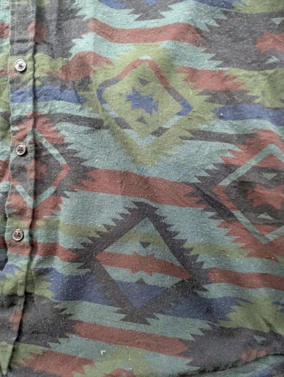 Chemise Mbx Premium Goods Aztec Southwestern Western Outdoor – Homme L – Vintage Dressing – taille L 4
