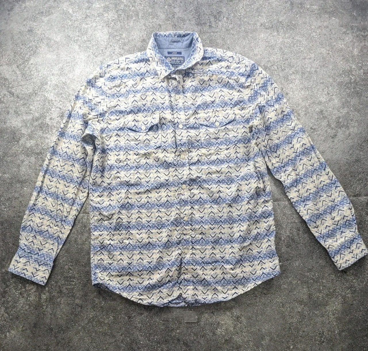 American Rag Cie Chemise Western Cowboy Aztec Homme L 100% Coton Vintage – American Rag – taille L 2