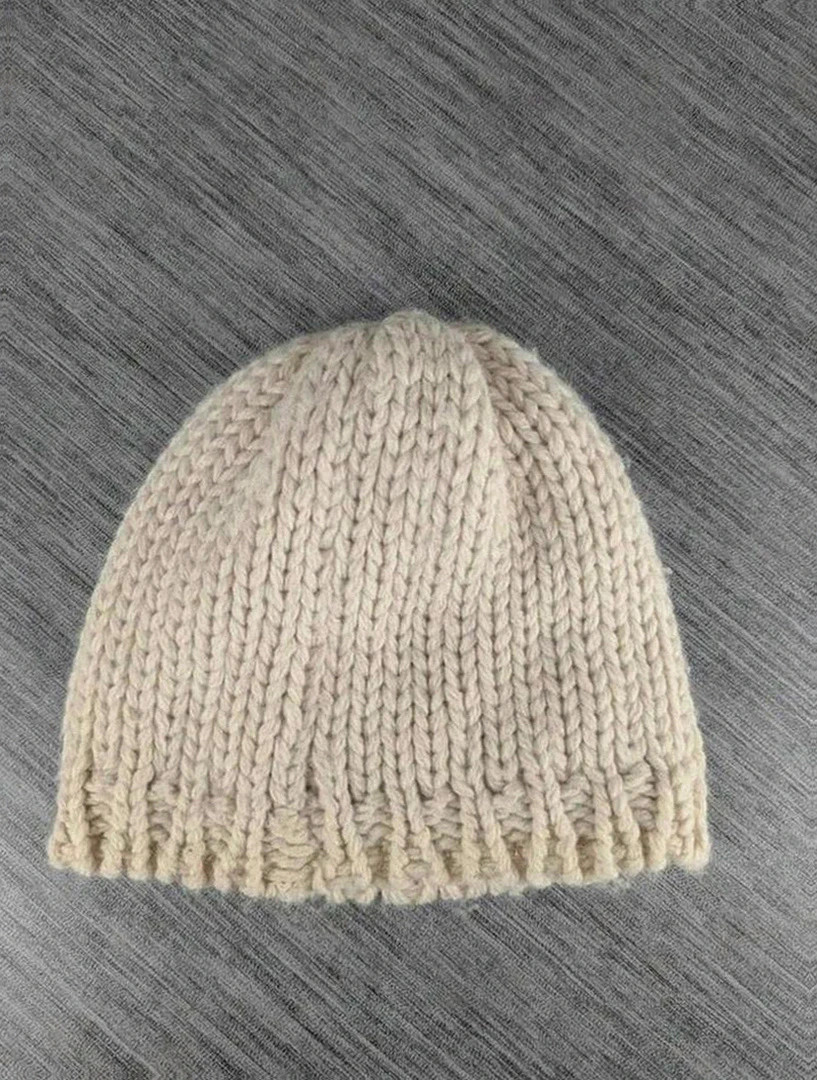 Bonnet Okbow écru maille épaisse torsadée doublé polaire vintage surfing skateboard – Oxbow – taille Taille unique 2