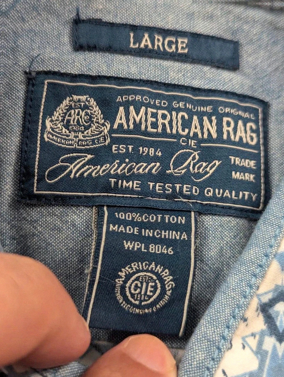 American Rag Cie Chemise Western Cowboy Aztec Homme L 100% Coton Vintage – American Rag – taille L 4