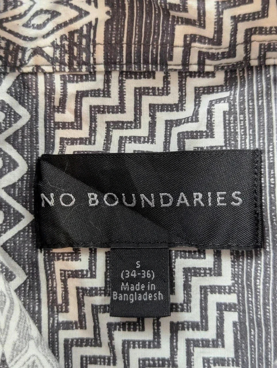Chemise No Boundaries Homme Aztèque Tribal Ethnique Festival Vintage Coton Stretch Taille S – Vintage Dressing – taille S 4