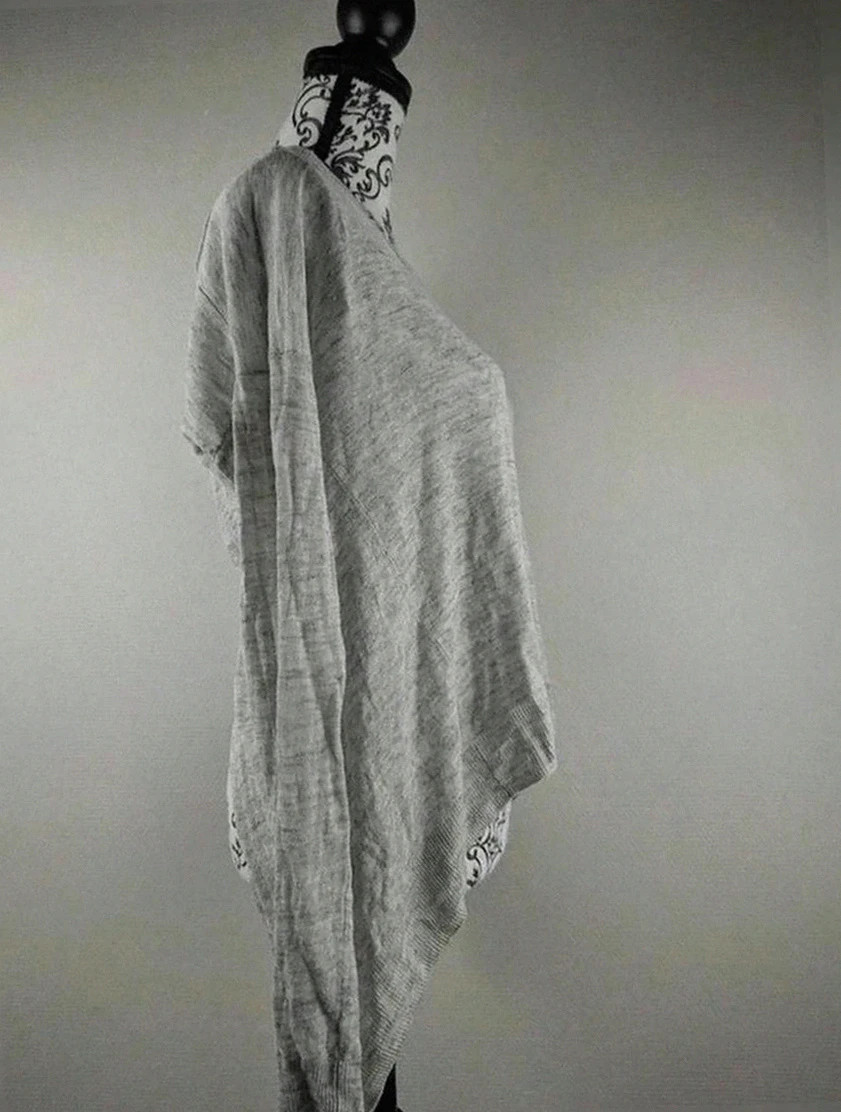 Top en maille fine Kujten cachemire lin, col V, dos croisé, coupe fluide S – Kujten – taille S / 36 / 8 2
