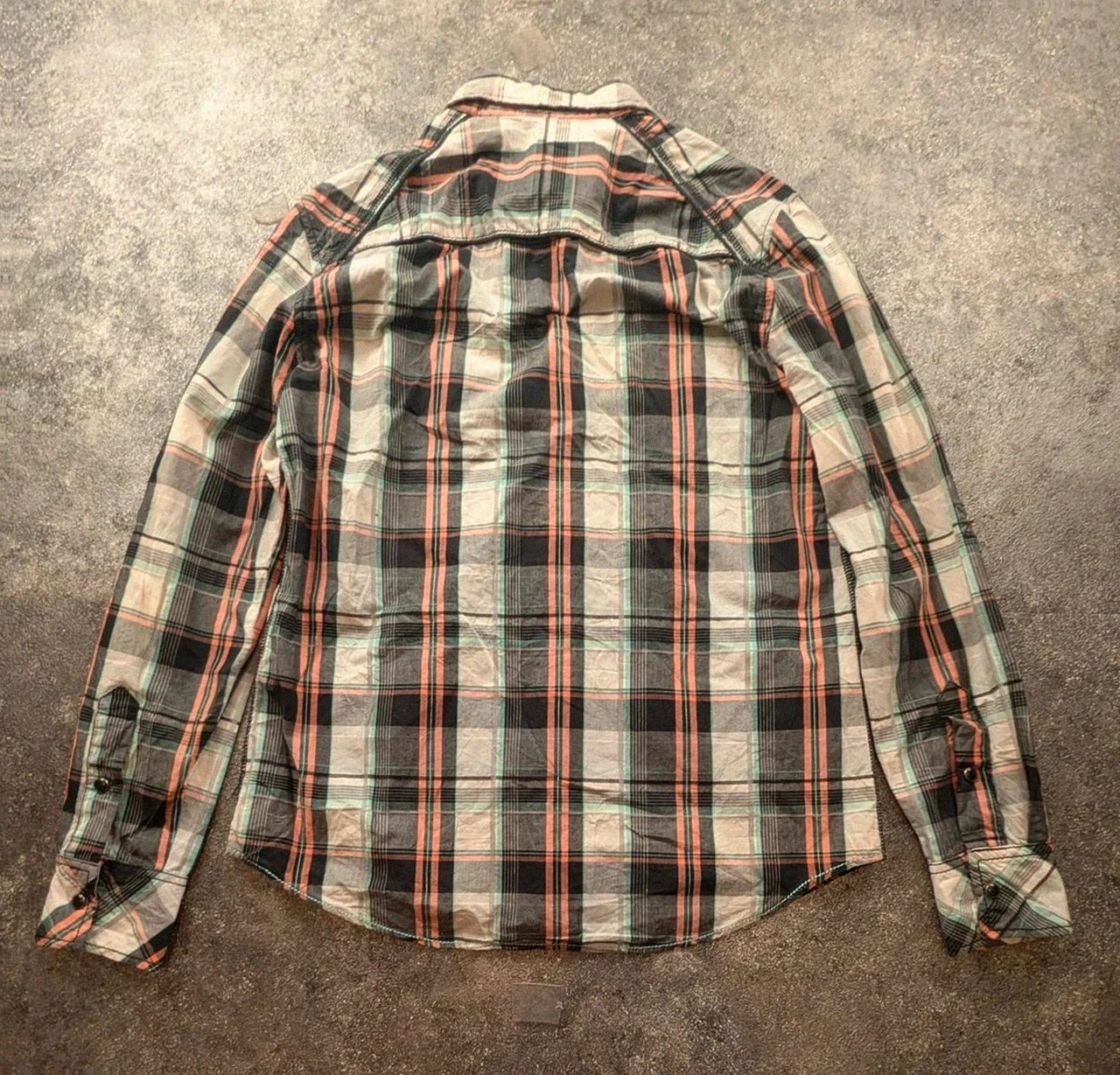 Chemise Bke Athletic Fit S à carreaux western Americana plaid multicolore – BKE – taille S 3