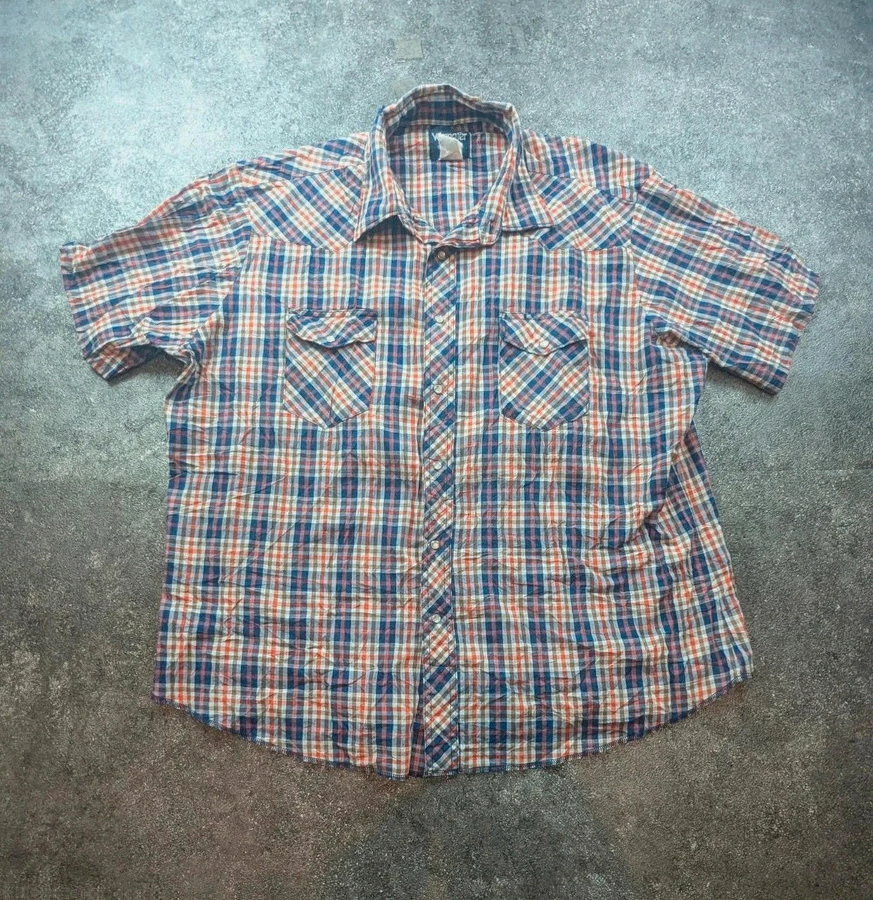 Wrangler Western Shirts chemise western vintage carreaux cowboy taille env. L – Wrangler – taille L 2