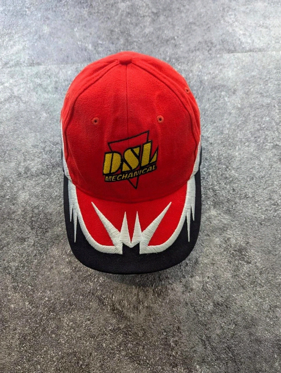 Casquette Dsl mechanical rouge brodée vintage racing streetwear réglable North End – Vintage Dressing – taille Taille unique 2