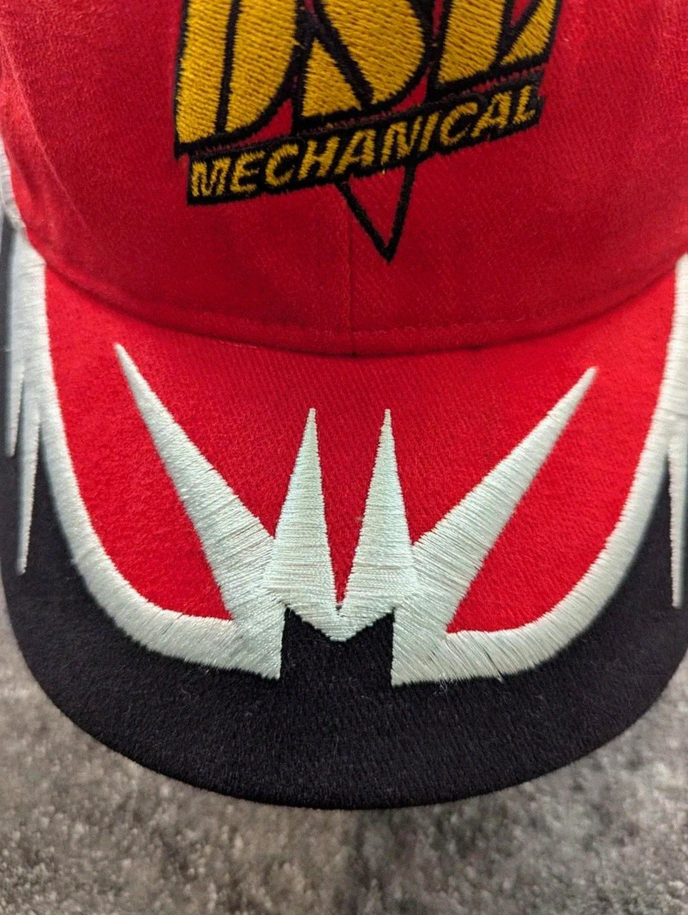 Casquette Dsl mechanical rouge brodée vintage racing streetwear réglable North End – Vintage Dressing – taille Taille unique 4