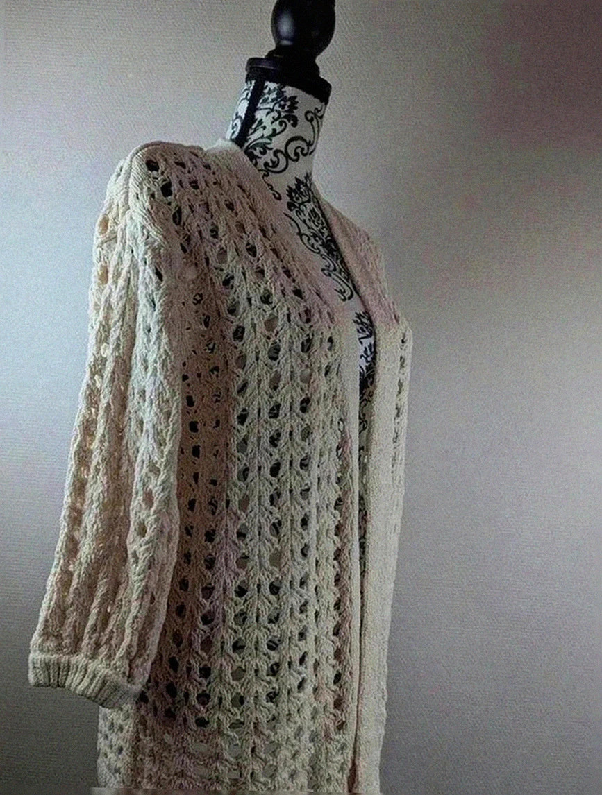 Cardigan crochet Arket crème Xs (convient S/M) – ARKET – taille S / 36 / 8 2