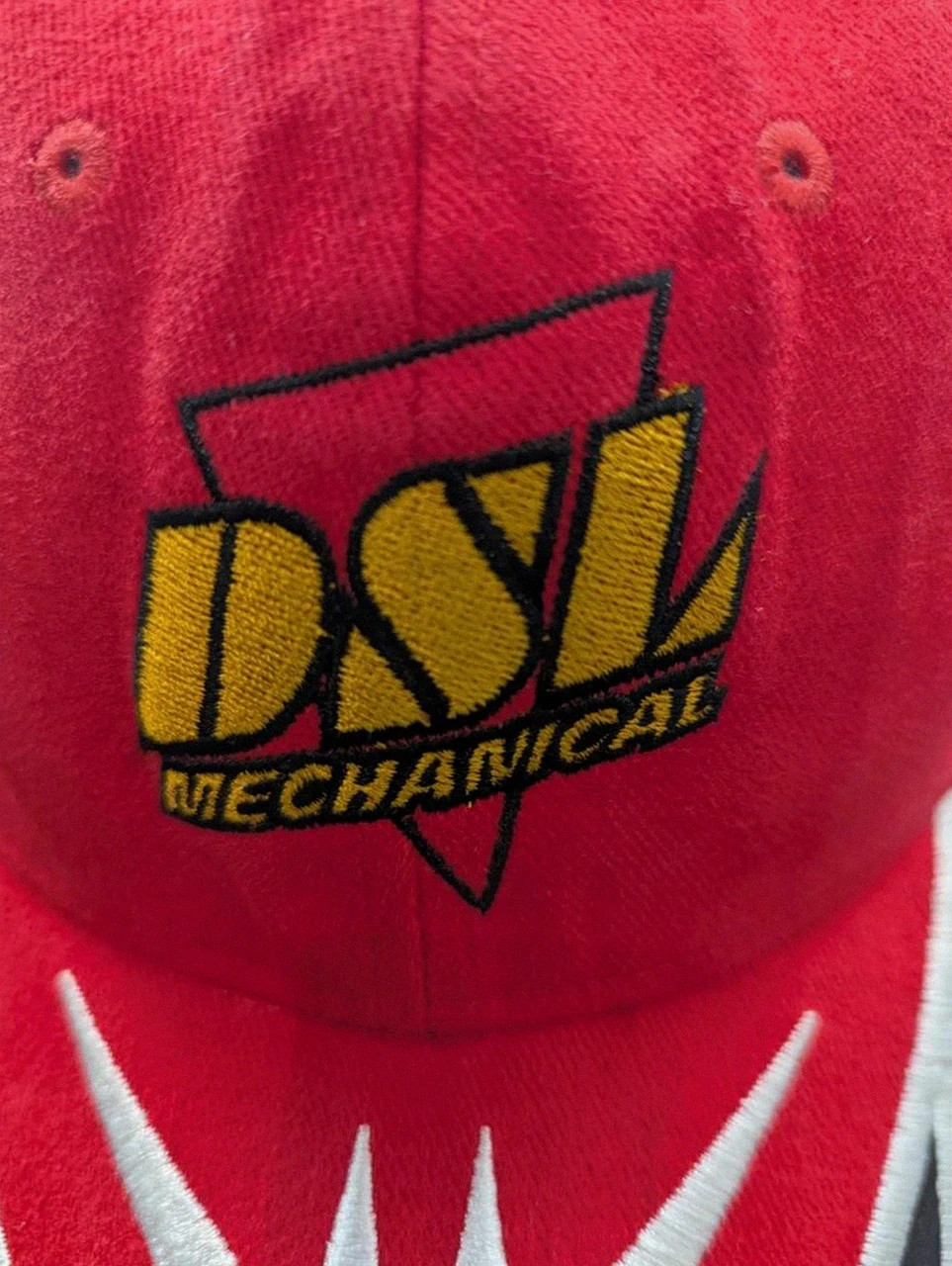 Casquette Dsl mechanical rouge brodée vintage racing streetwear réglable North End – Vintage Dressing – taille Taille unique 3