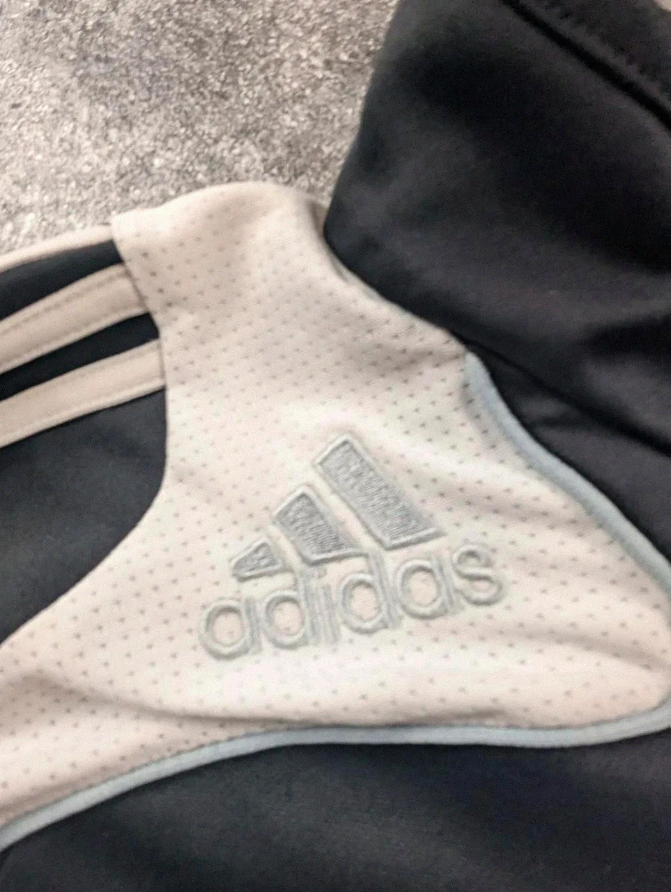 Adidas veste training football climacool noir gris zip col montant vintage sportwear M – adidas – taille M 3