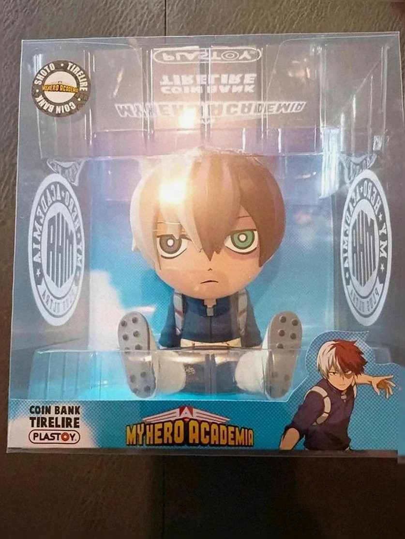 tirelire plastoy my hero academia shoto todoroki neuve sous blister