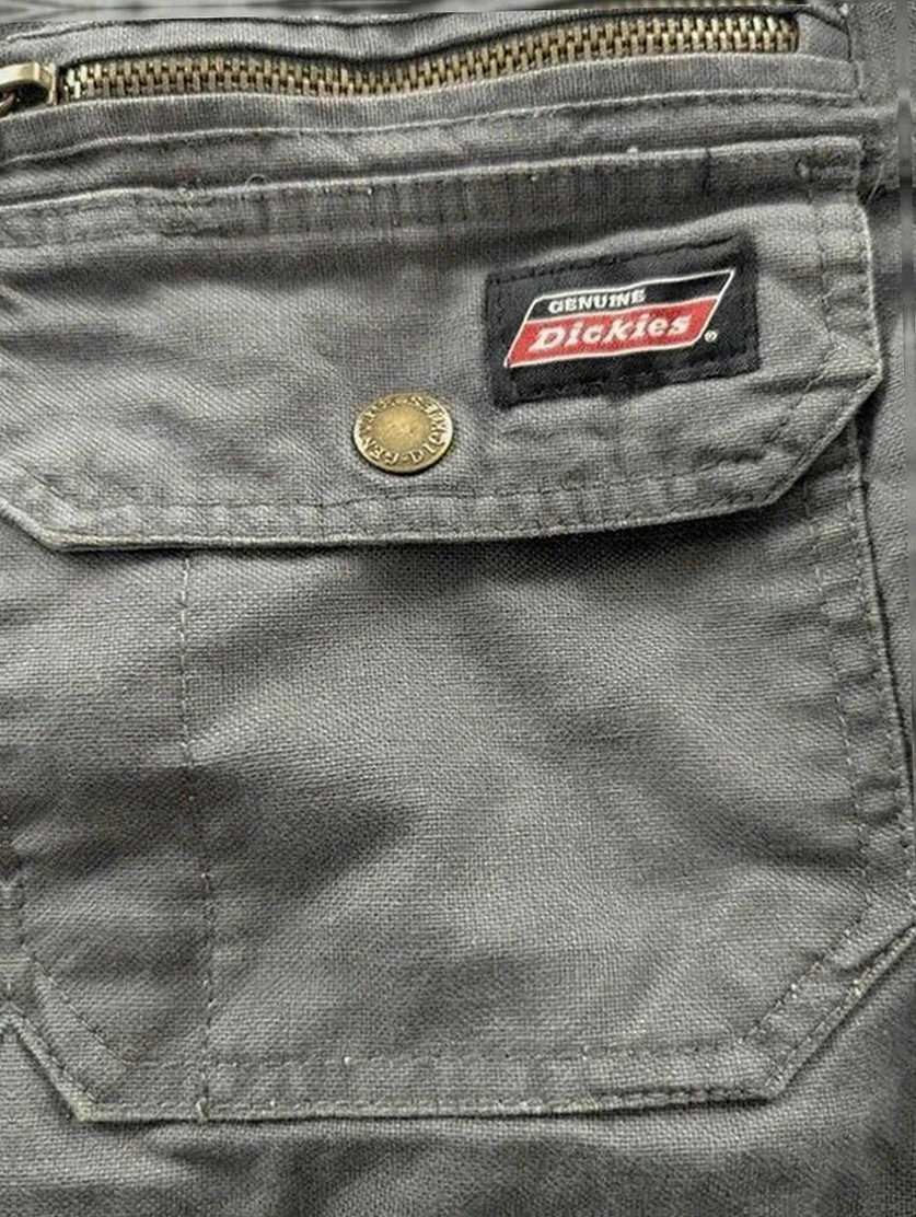 Veste Dickies workwear grise canvas capuche sweat doublure matelassée L outdoor streetwear biker – Dickies – taille L 5