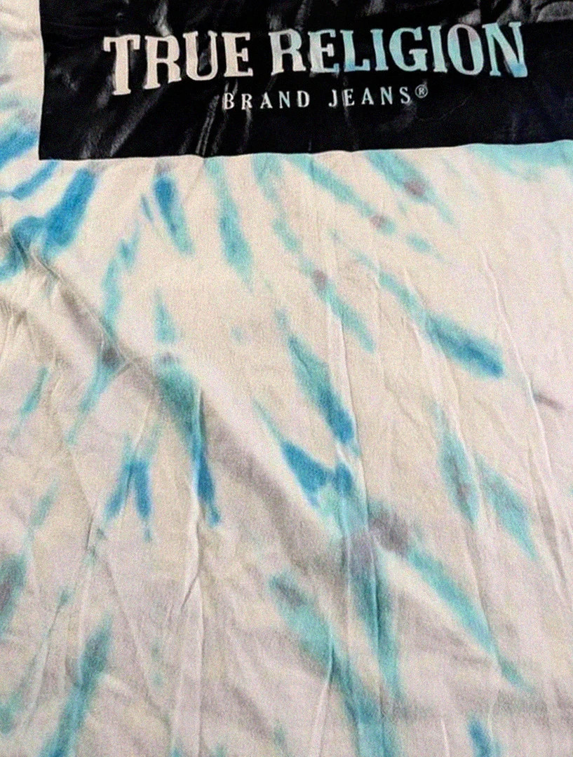 T-shirt bleu tie dye True Religion – taille M oversize tendance urban bohème – True Religion – taille M 4