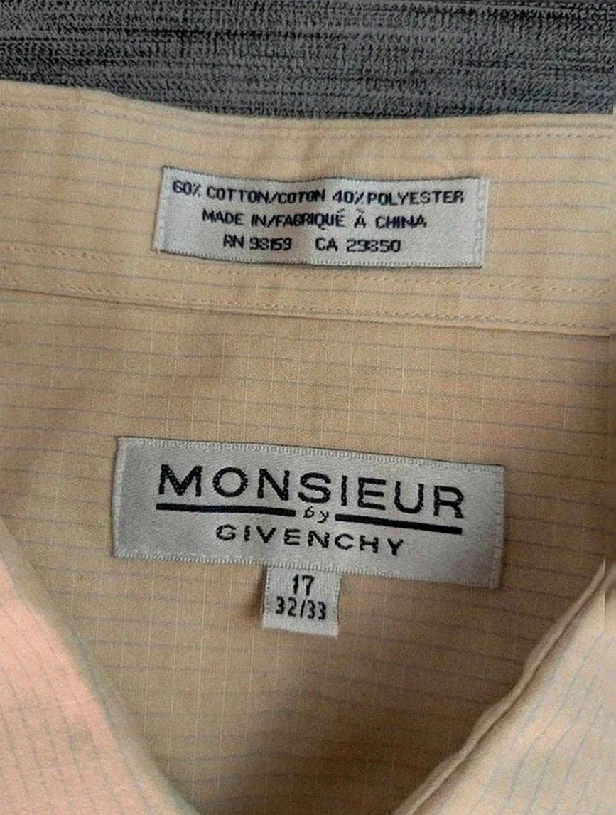 Chemise Monsieur by Givenchy en coton mélangé à fines rayures – taille 17 (L/XL) – Givenchy – taille L 2