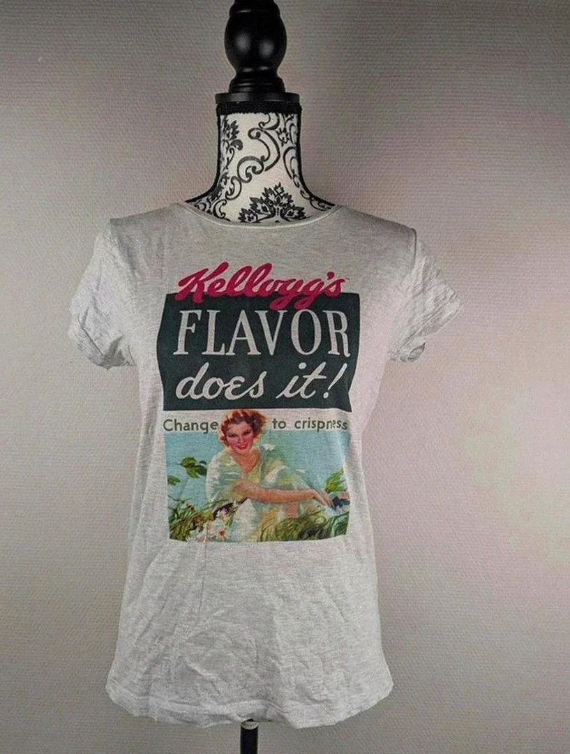 T-shirt Kellogg’s Flavor does it imprimé vintage taille S