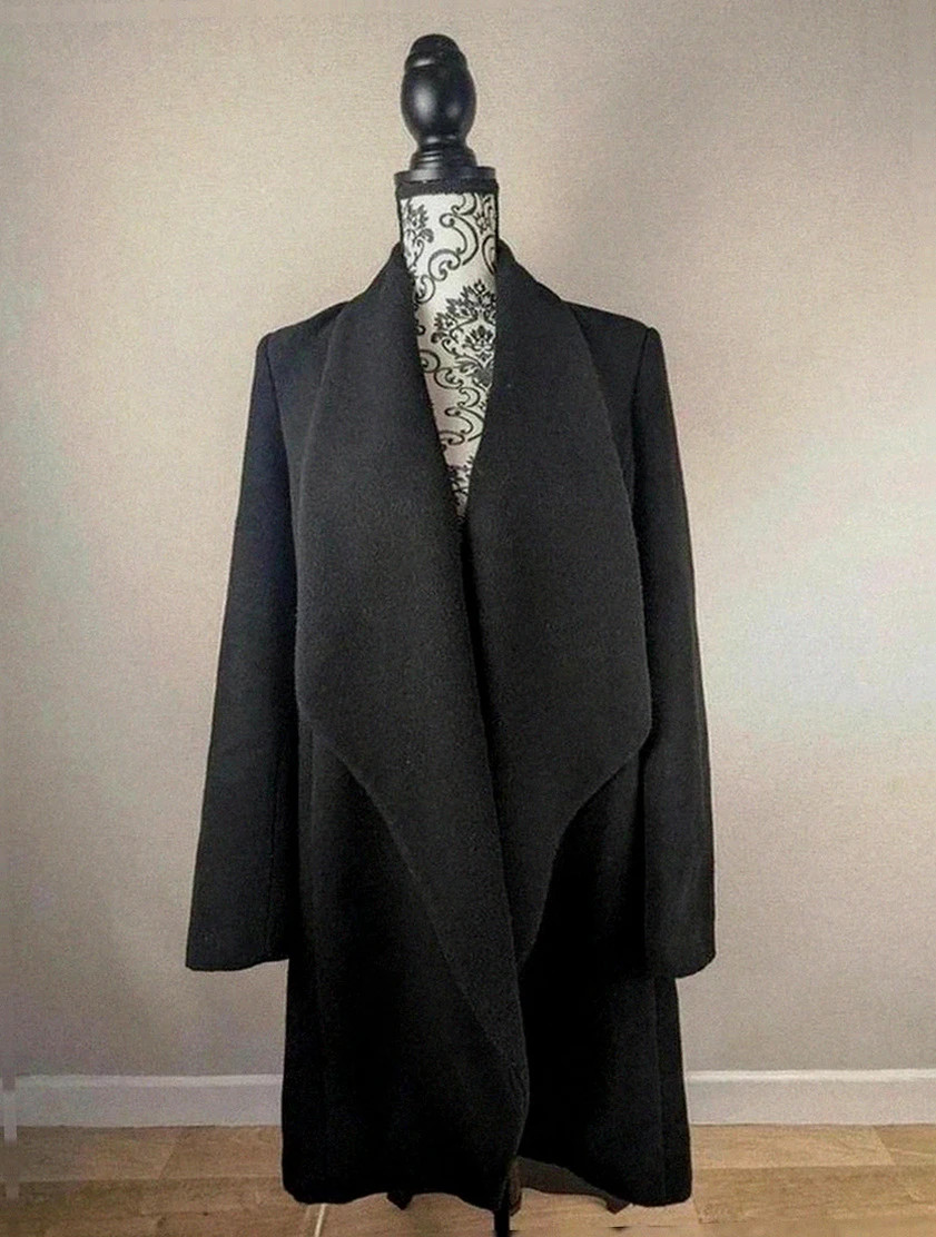🧥 manteau long Rinascimento noir (coupe élégante drapée) tendance