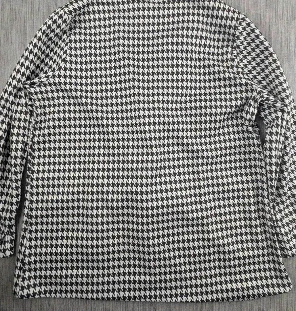 🖤 Veste pied-de-poule Bleu Bonheur – Taille 42 – Bleu bonheur – taille XL / 42 / 14 2