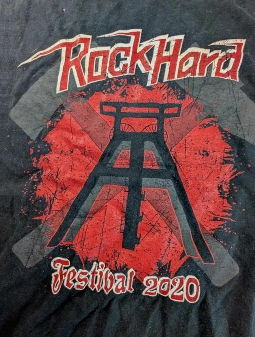 T-shirt Gildan noir Rock Hard Festival 2020 – métal / hard rock – L – Gildan – taille L 3
