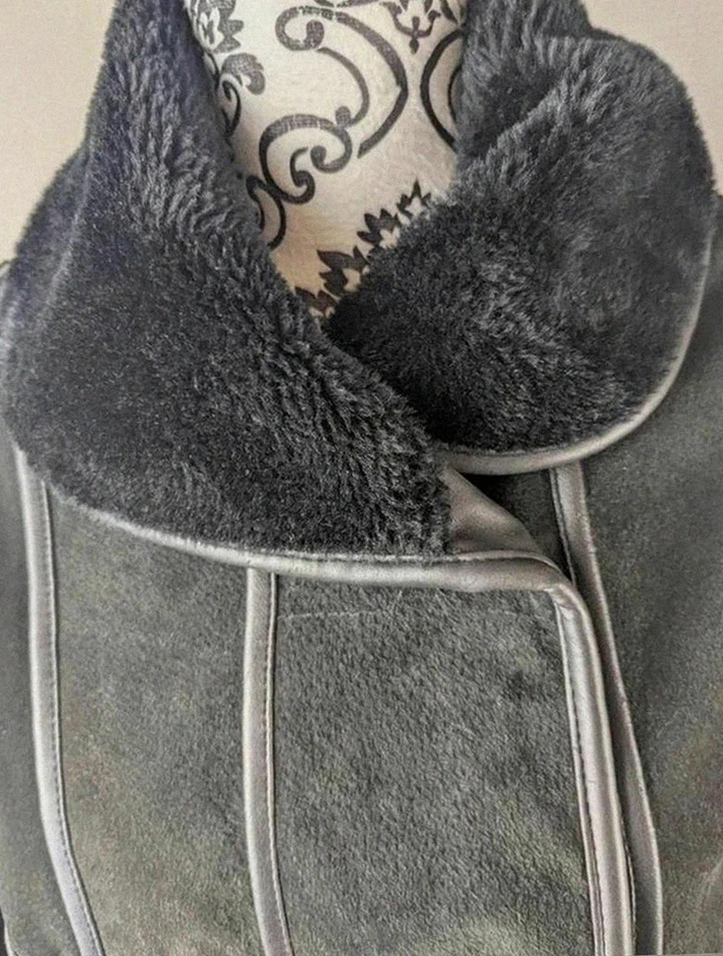Manteau vintage dressing effet peau retournée hiver chaud élégant pogskin split – Vintage Dressing – taille L / 40 / 12 4