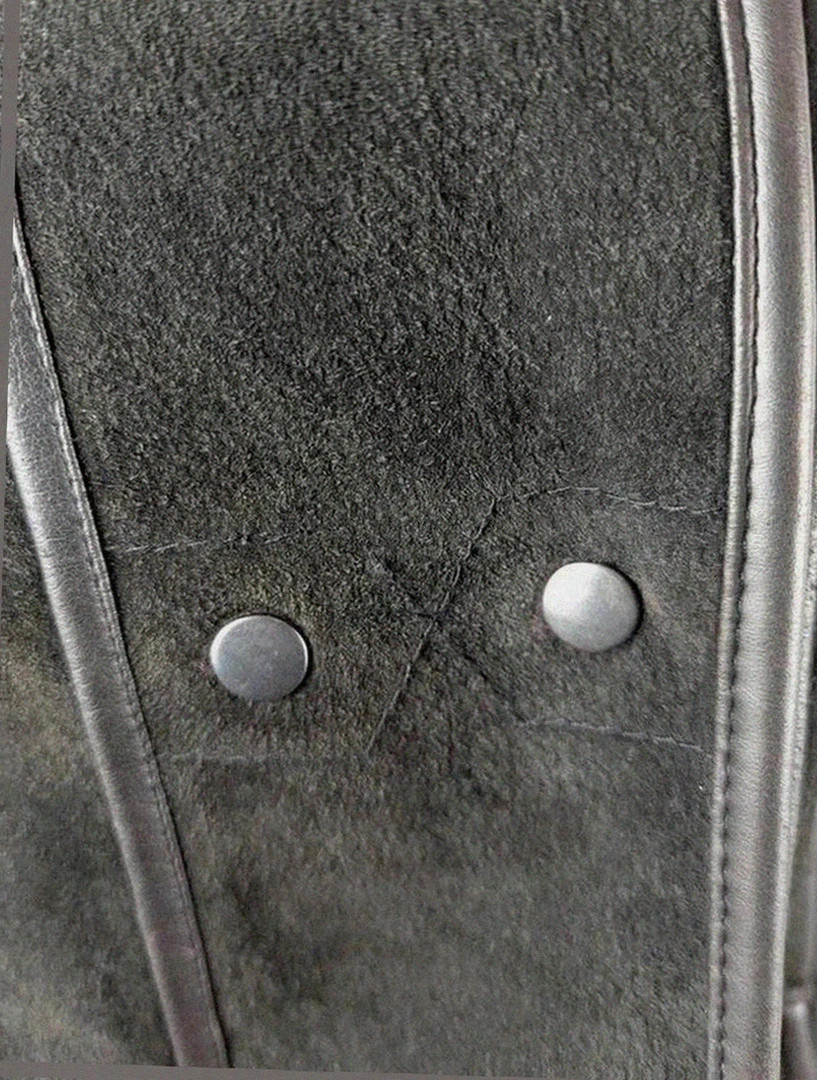 Manteau vintage dressing effet peau retournée hiver chaud élégant pogskin split – Vintage Dressing – taille L / 40 / 12 5