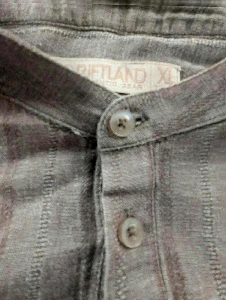 Chemise lin coton Rifland Xl légère été bohème – Riftland – taille XL 3