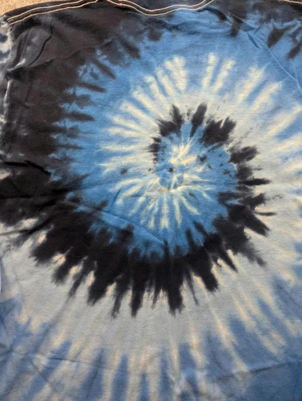 T-shirt vintage bleu Y2K S. Padre Island Texas tie dye spiral L – Gildan – taille L 4