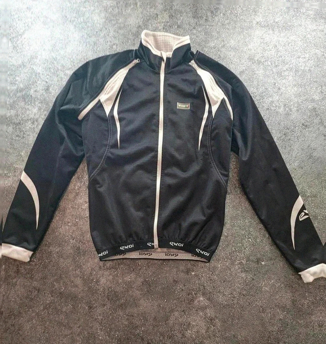 Veste vélo Ekoï manches amovibles thermique coupe vent respirant cycling jacket noir S ajusté
