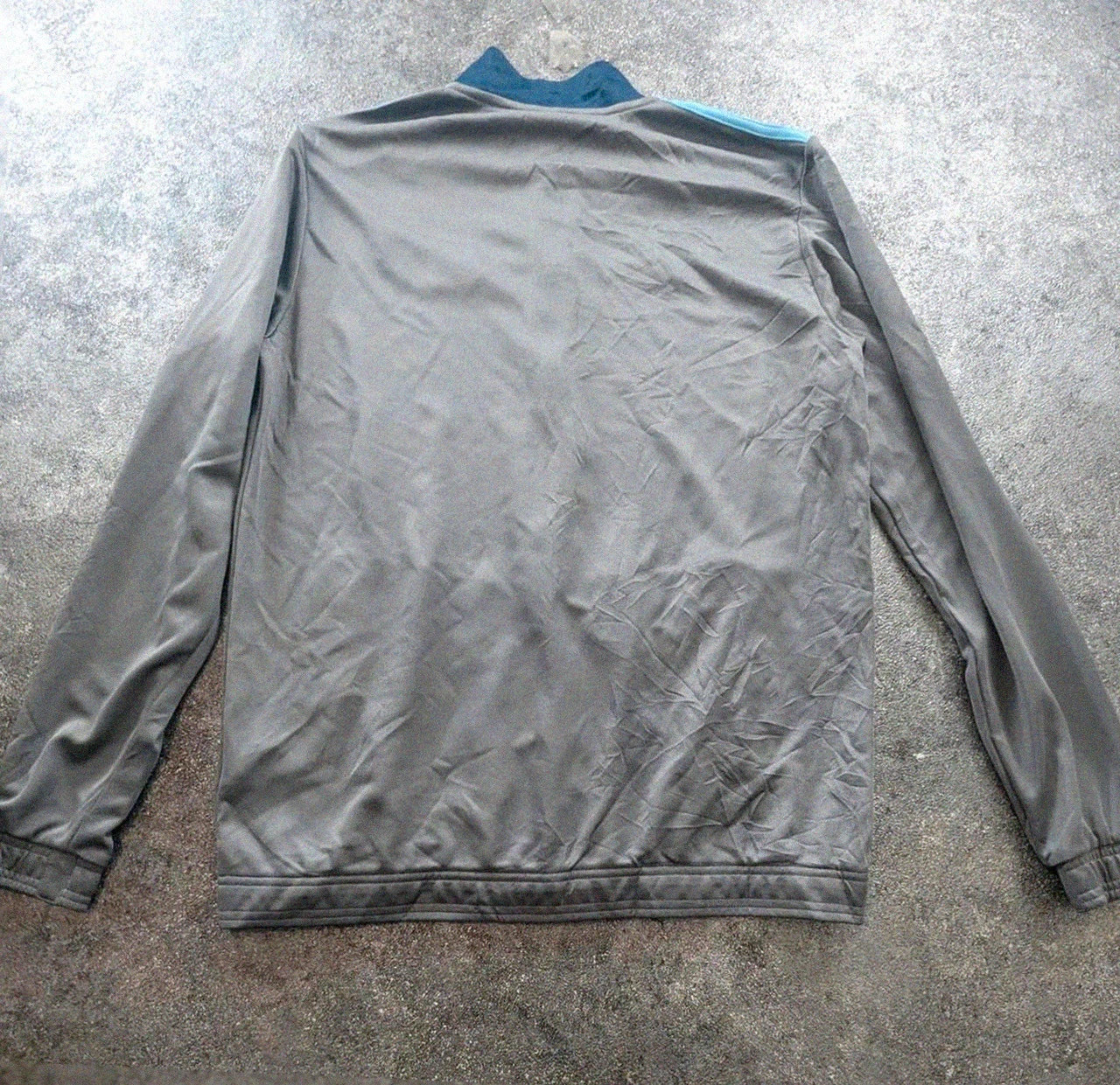 Veste adidas L gris bleu track jacket basketball Washburn brodé zip sport vintage – adidas – taille L 2