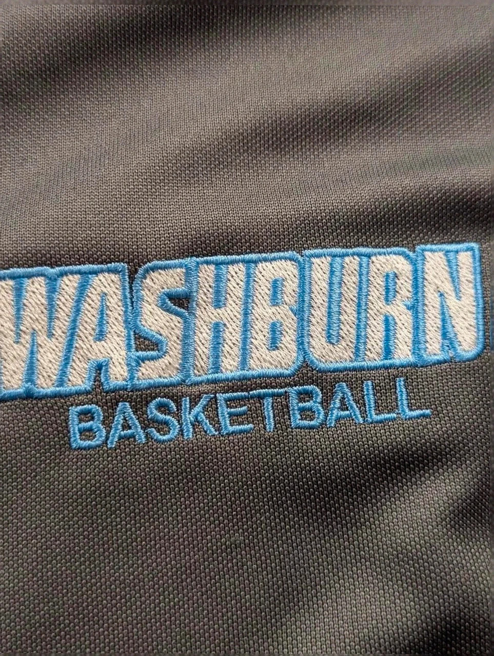 Veste adidas L gris bleu track jacket basketball Washburn brodé zip sport vintage – adidas – taille L 5