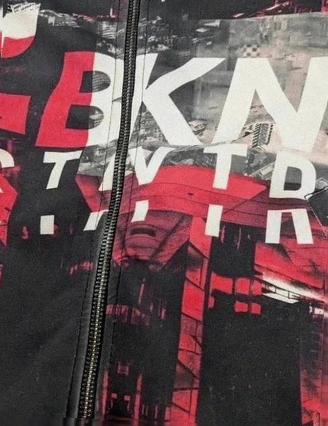Veste hip-hop Brooklyn by Rocawear blanche Xs (convient M/L) : streetwear Y2K Urban Streetwear – Rocawear – taille M / 38 / 10 4