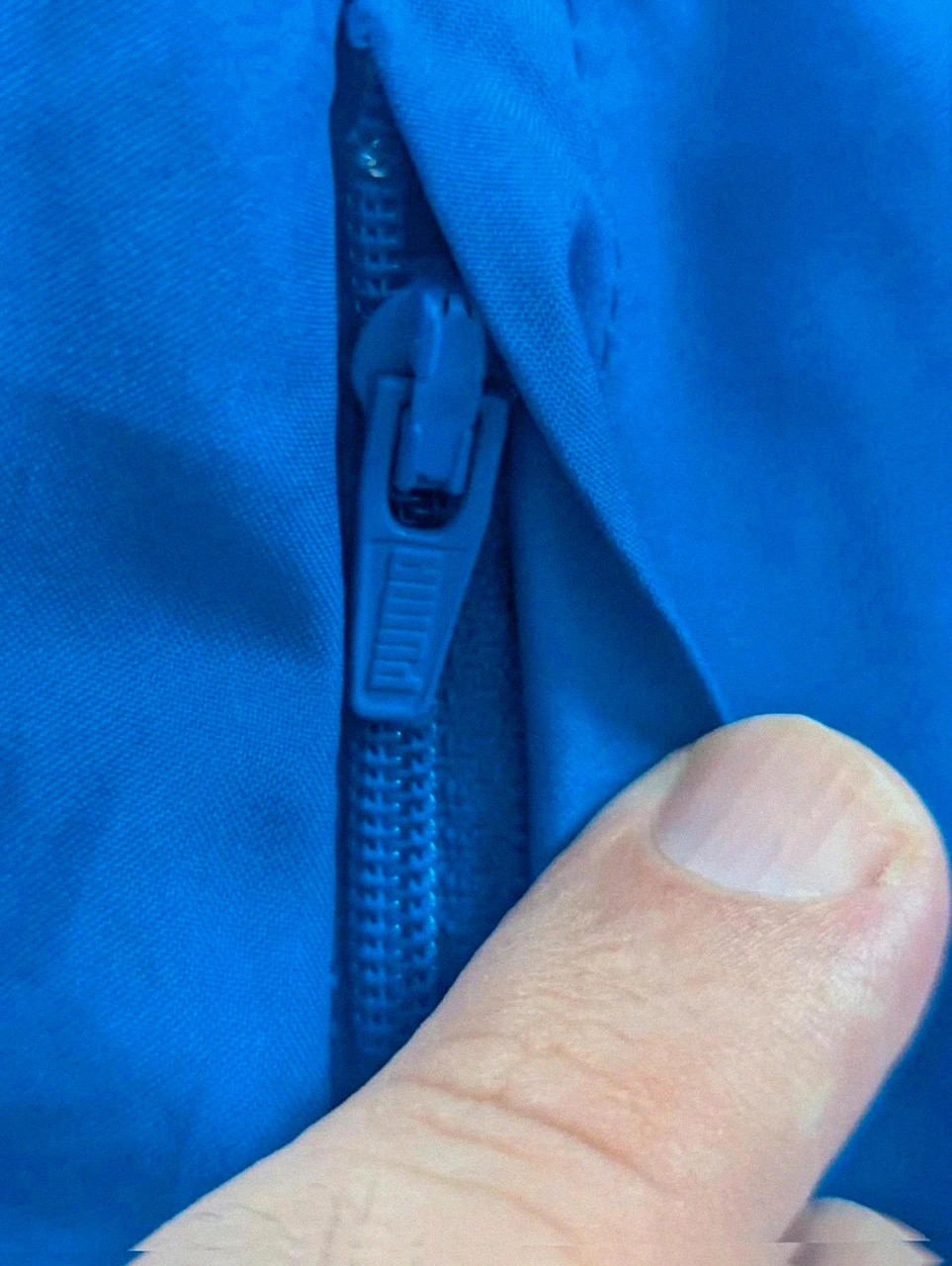 Veste Puma bleue vintage sport streetwear zip logo réfléchissant taille S – Puma – taille S 4