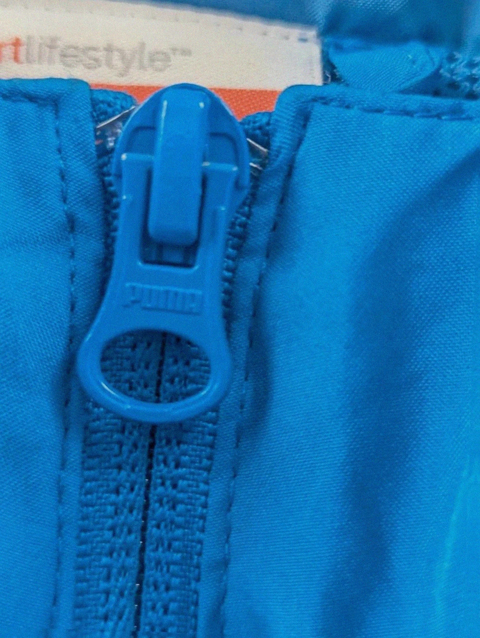 Veste Puma bleue vintage sport streetwear zip logo réfléchissant taille S – Puma – taille S 5