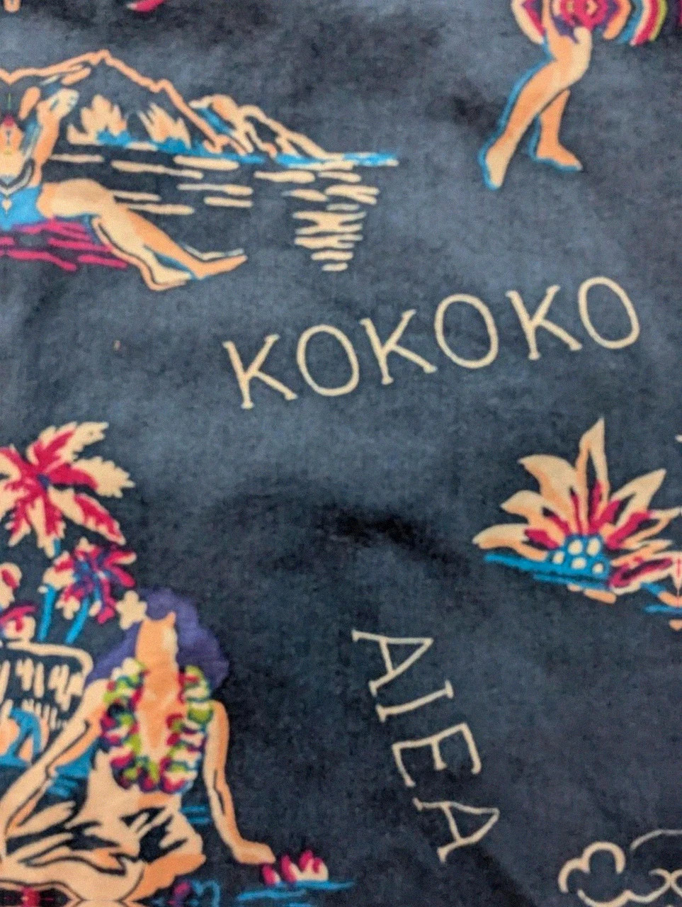 Chemise hawaïenne St John’s Bay slim fit L coton motif aloha surf vintage – Vintage Dressing – taille L 4