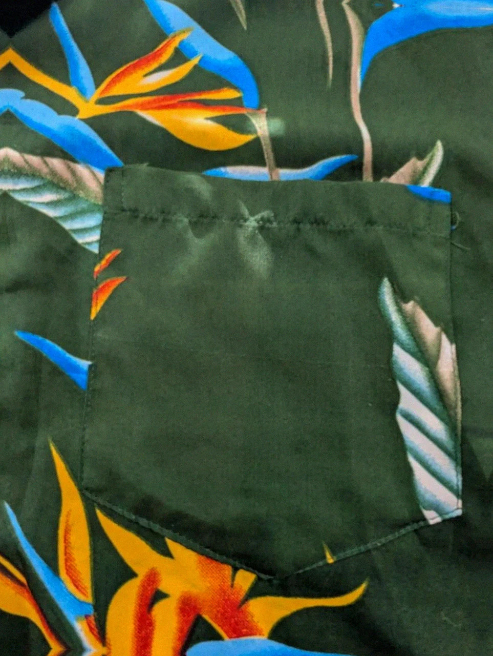 Chemise hawaïenne Pacific & Co tropicale fleurie vintage Y2K polyester L homme été surf aloha – Vintage Dressing – taille L 5