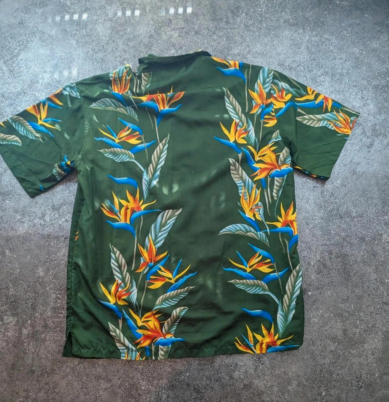 Chemise hawaïenne Pacific & Co tropicale fleurie vintage Y2K polyester L homme été surf aloha – Vintage Dressing – taille L 3