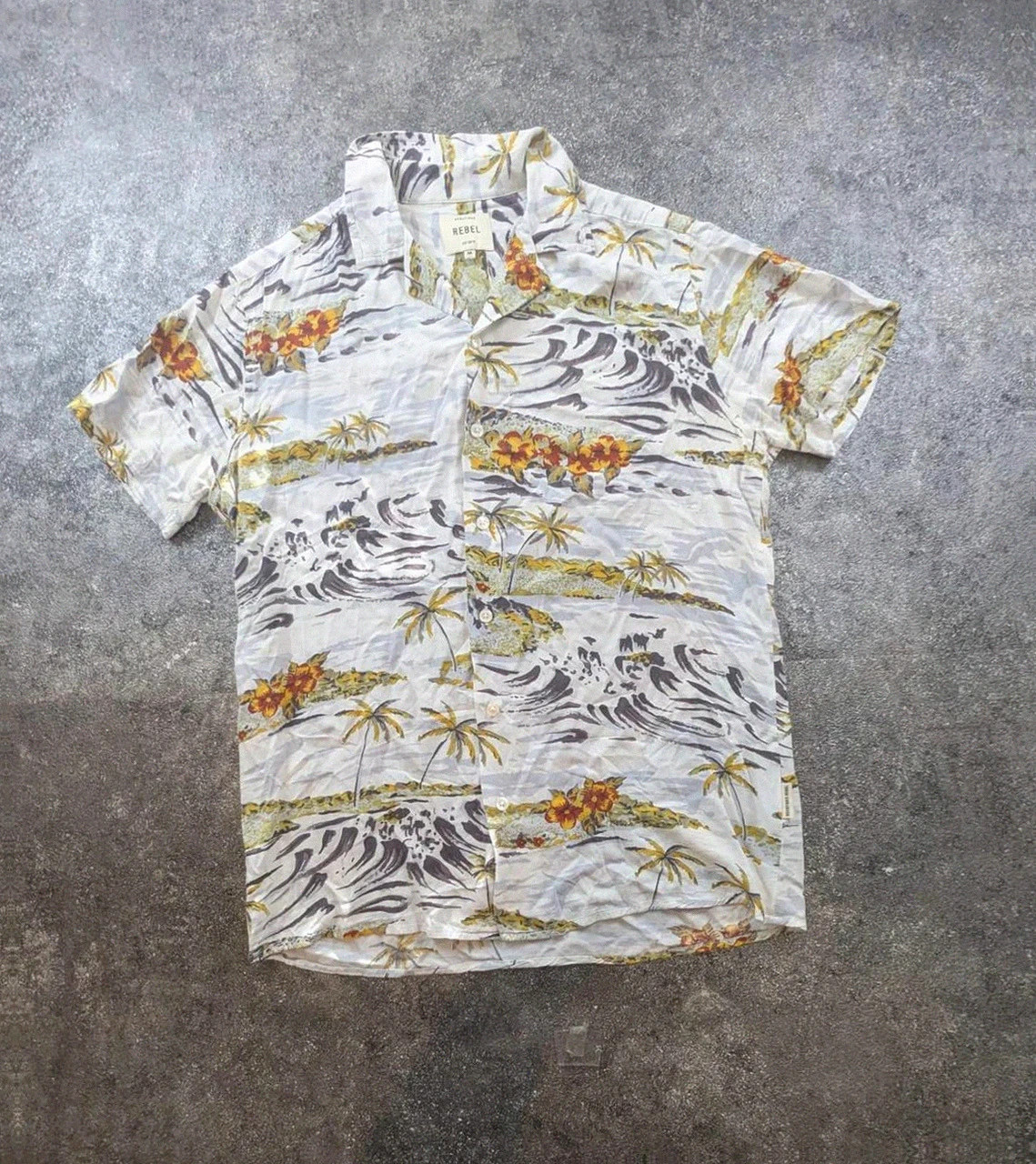Chemise hawaïenne Rebel Redefined viscose tropical plage surf été M vintage dressing – Vintage Dressing – taille M 2