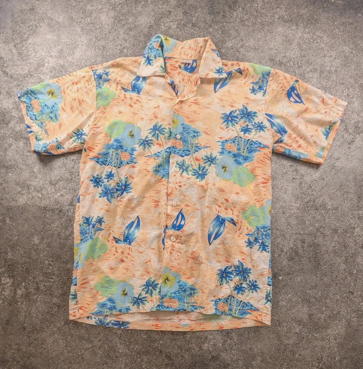 Chemise hawaïenne vintage tropicale surf plage coton M – Vintage Dressing – taille M 2
