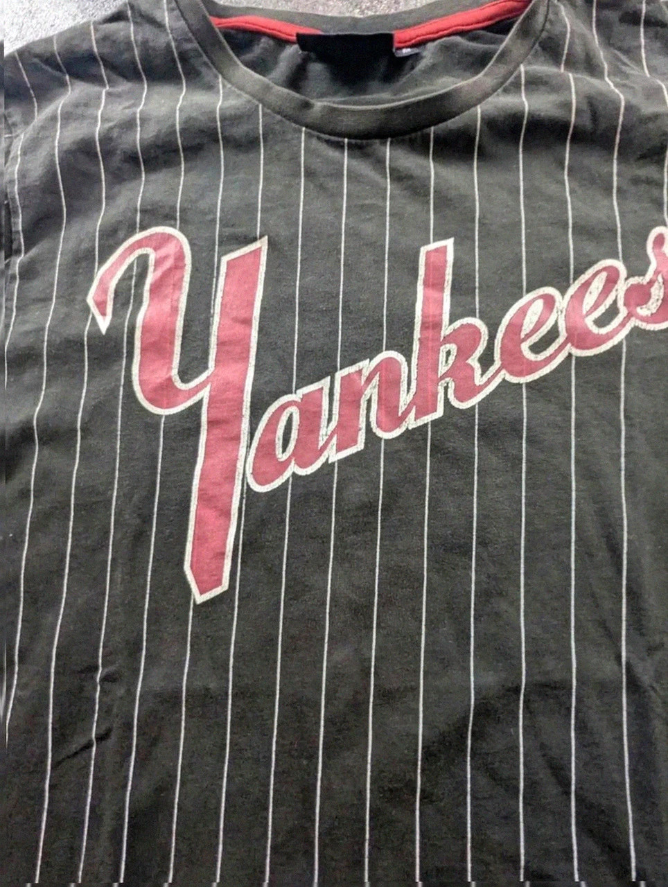 T shirt Majestic New York Yankees World Series Mlb noir pinstripe homme taille M baseball vintage – Majestic Athletic – taille M 3