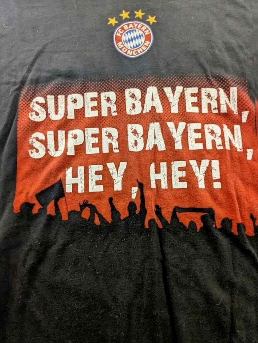 shirt fc bayern munchen supporter super bayern vintage noir oversize taille xl xxl – FC Bayern München – taille XL 2