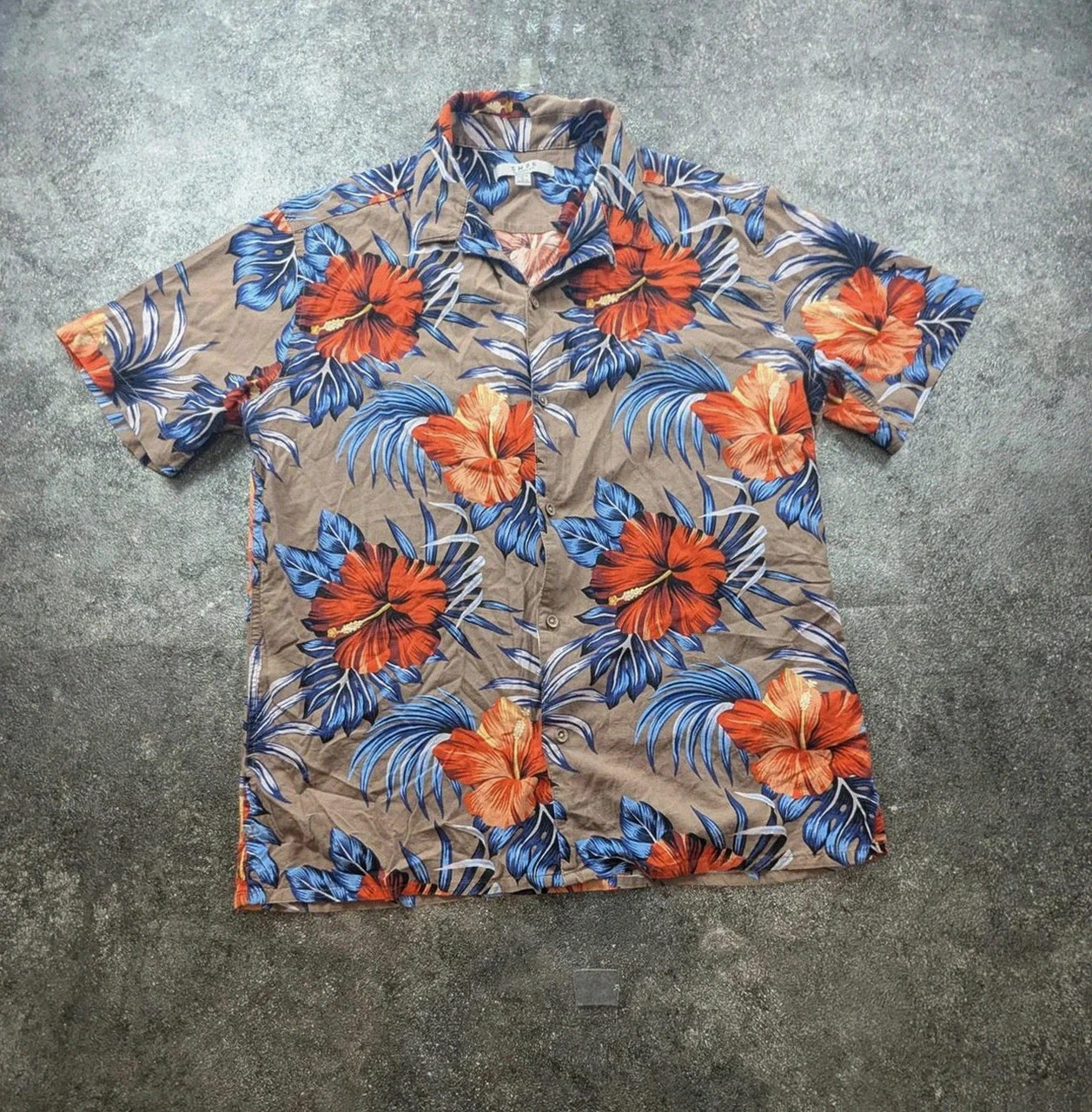 Chemise hawaïenne Smog Relaxed Fit L Homme – Motif Floral Tropical – Style Aloha coton rayon – SMOG – taille L 2
