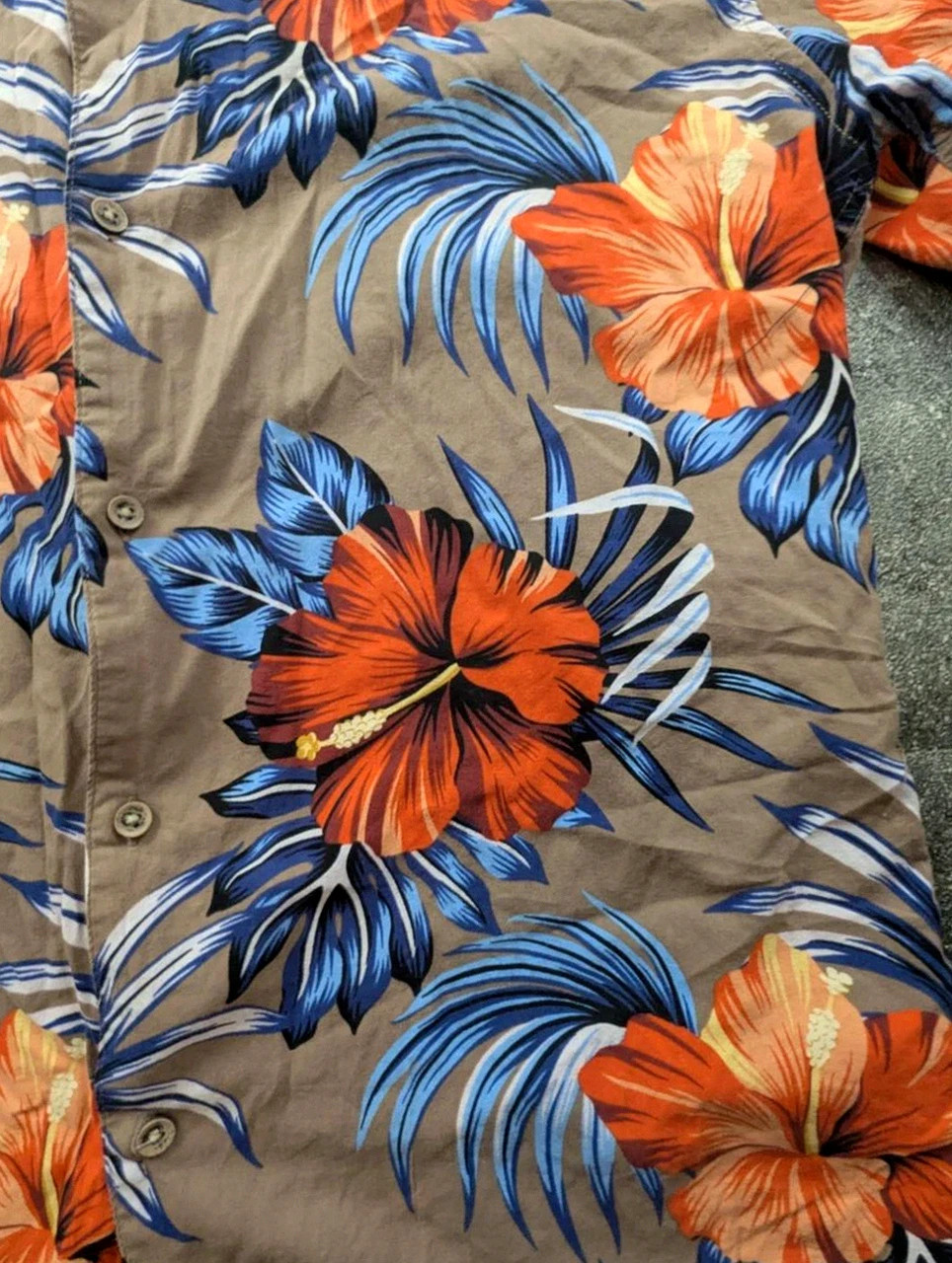 Chemise hawaïenne Smog Relaxed Fit L Homme – Motif Floral Tropical – Style Aloha coton rayon – SMOG – taille L 5