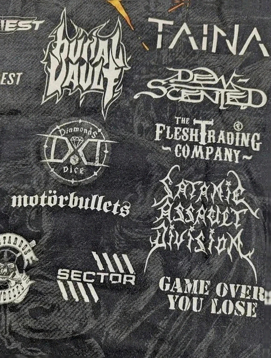 T-shirt merch Burning Q Festival 2016 noir print hardcore metal hard rock Fruit of the Loom S/M – Fruit of the Loom – taille S 5