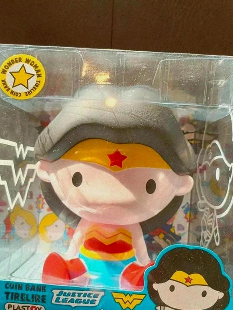 tirelire plastoy dc comics justice league wonder woman neuve sous blister