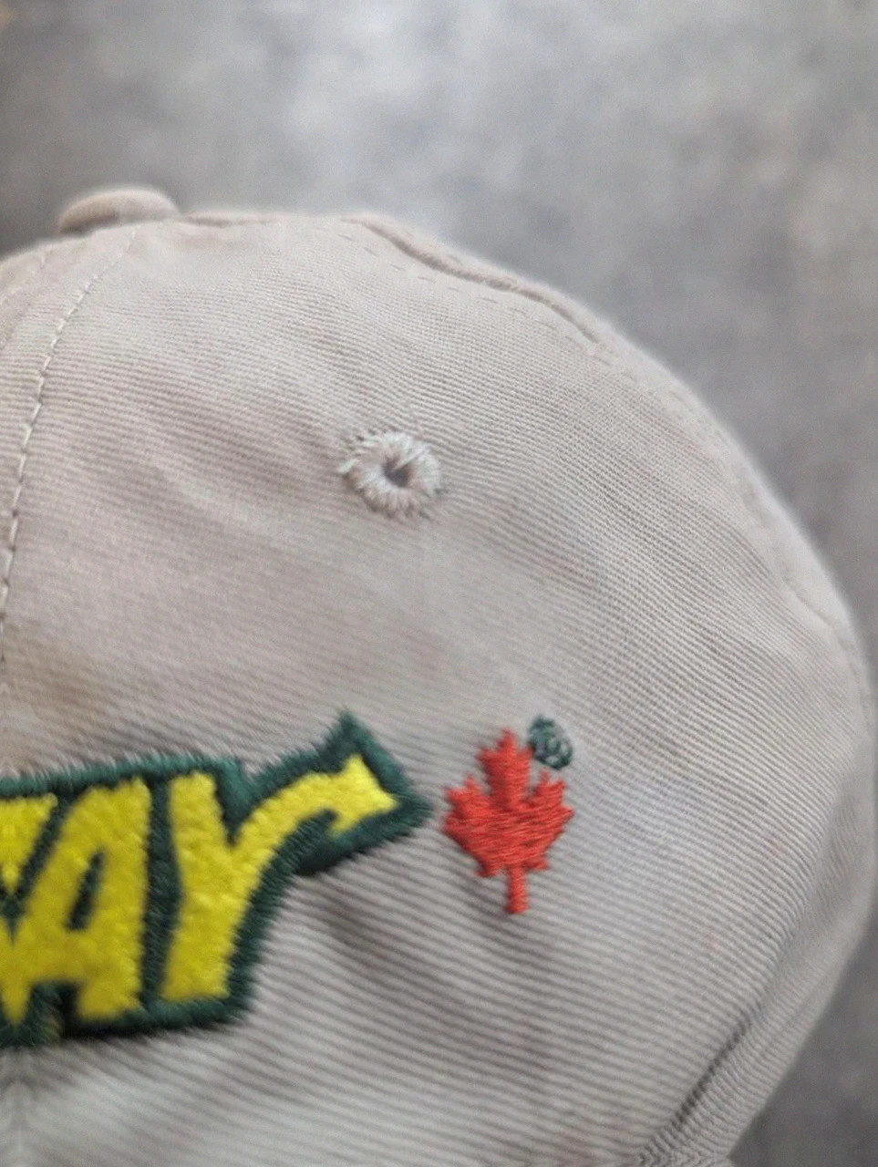 Casquette baseball Canada Subway vintage beige réglable logo brodé 🇨🇦 – Vintage Dressing – taille Taille unique 5