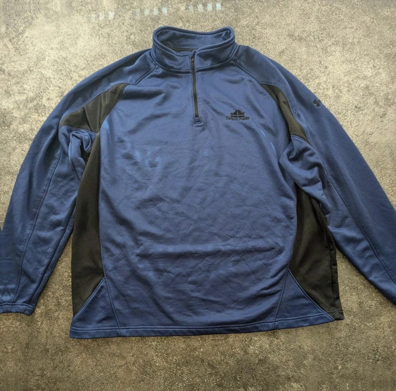 Sweat Under Armour coldgear 1/4 zip bleu technique sport running Xxl – Under Armour – taille XXL 2