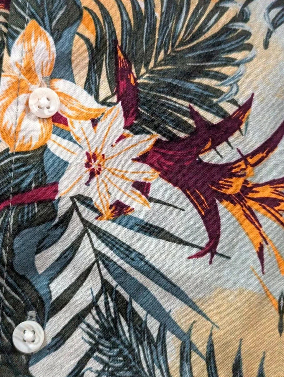 Chemise hawaïenne Jean Pascale tropical viscose fluide légère été plage S – Jean Pascale – taille S / 36 / 8 4