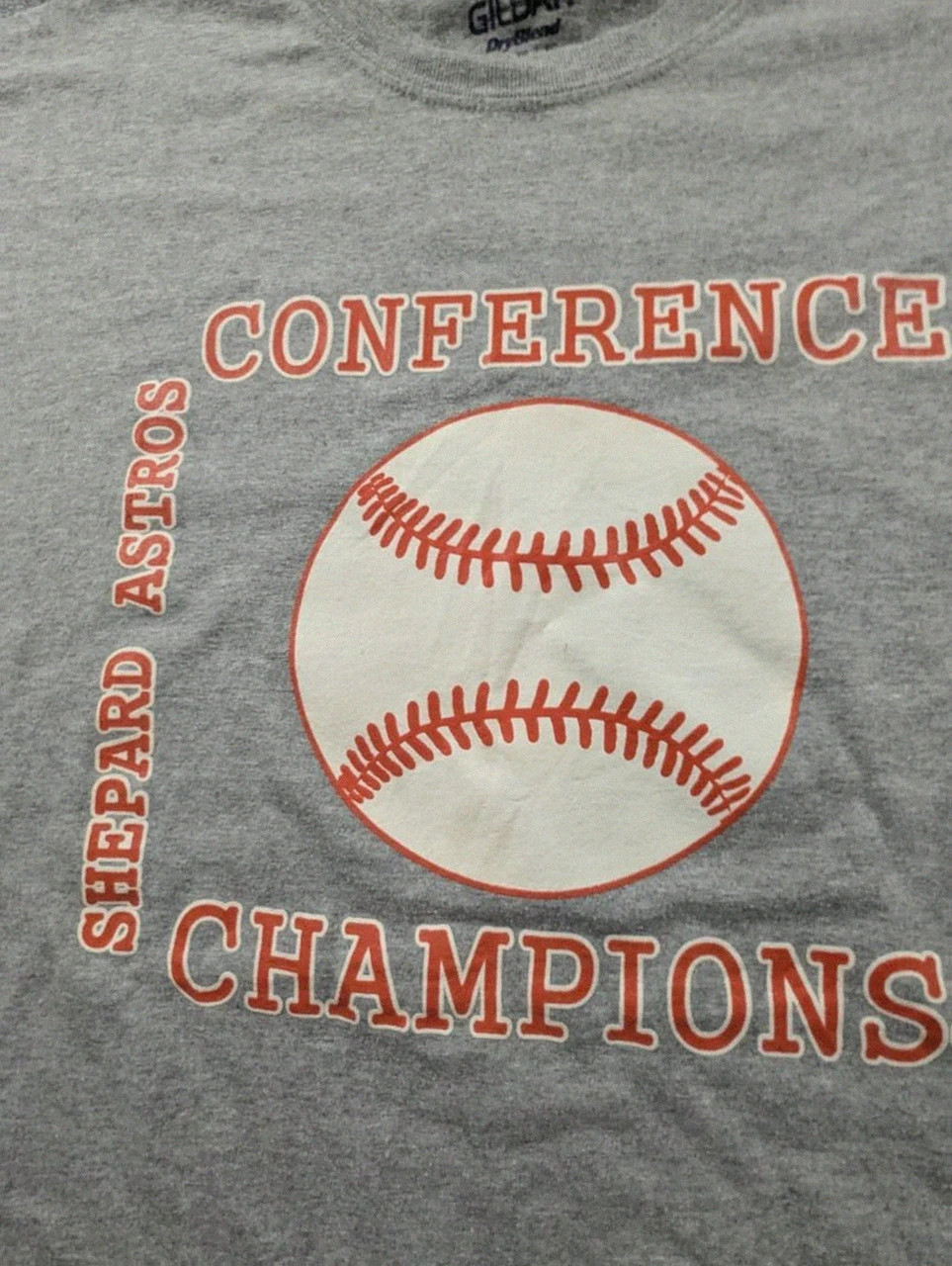 T-shirt baseball Shepard Astros Conference Champions gris Xl vintage Usa – Gildan – taille XL 4