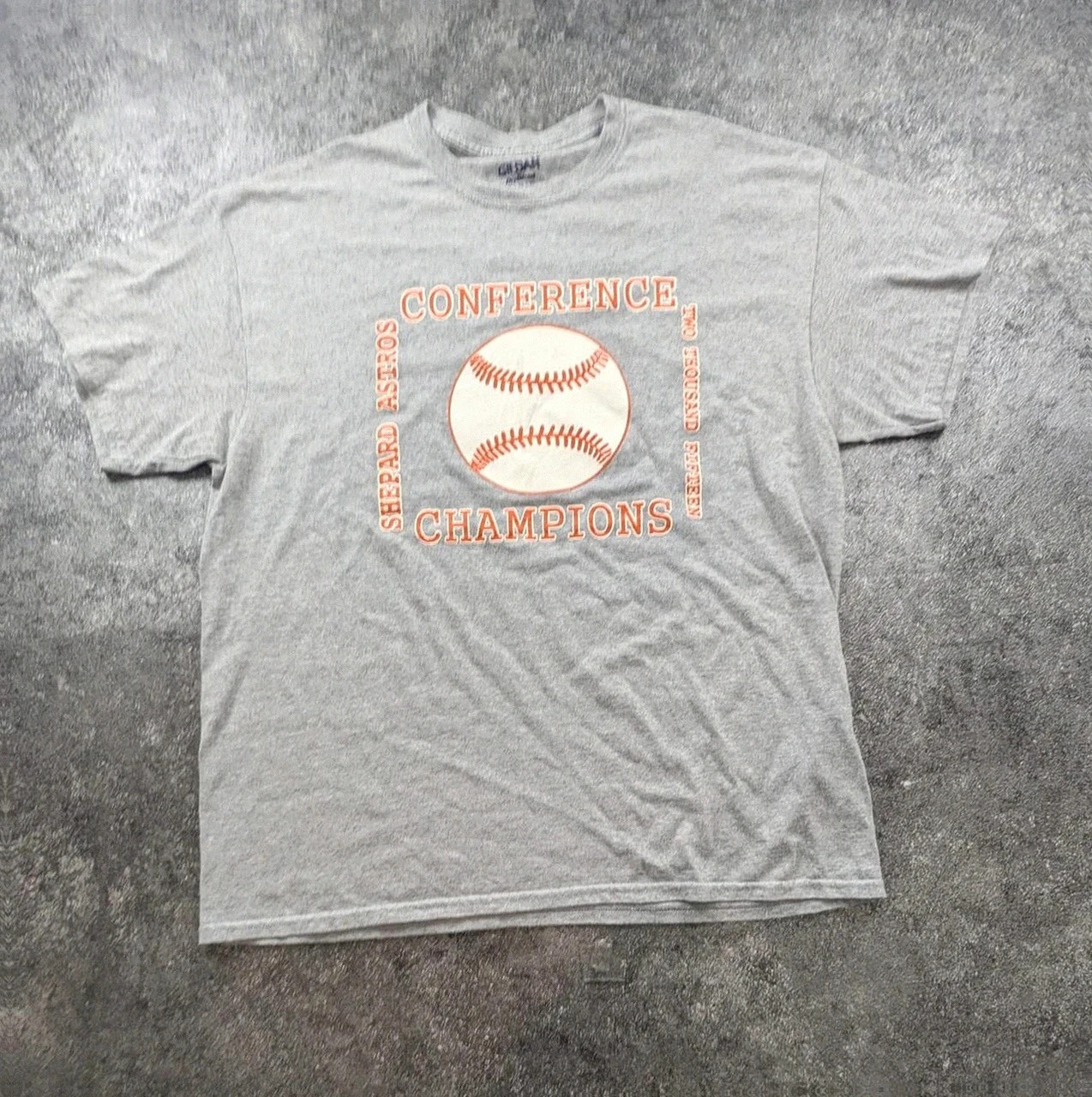 T-shirt baseball Shepard Astros Conference Champions gris Xl vintage Usa – Gildan – taille XL 2